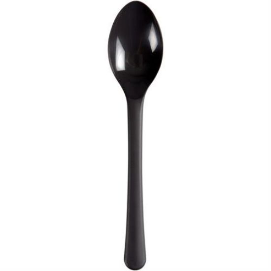 Billede af Teske plastik 14cm. koksgrå flergangs (100)