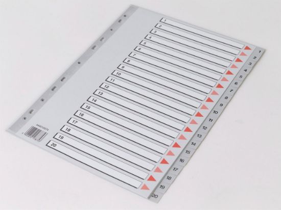 Billede af Plastregister Q-Line A4 1-20 (10)