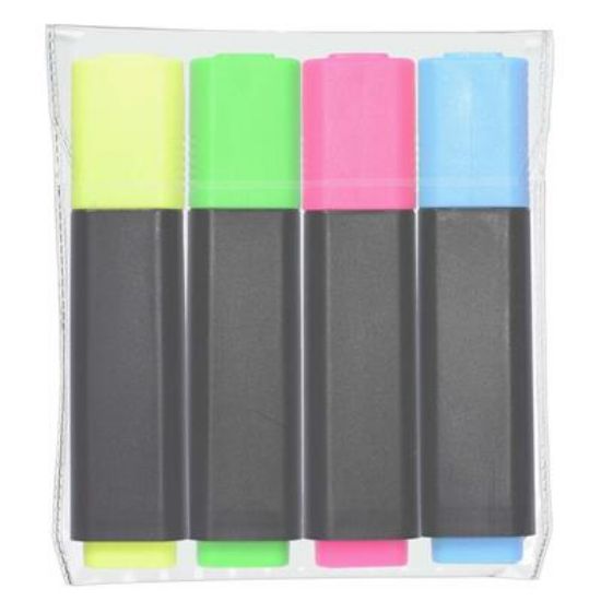 Billede af Tekstmarker Q-line 4-pak assorteret