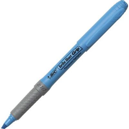 Billede af Tekstmarker Bic Brite liner Grip blå