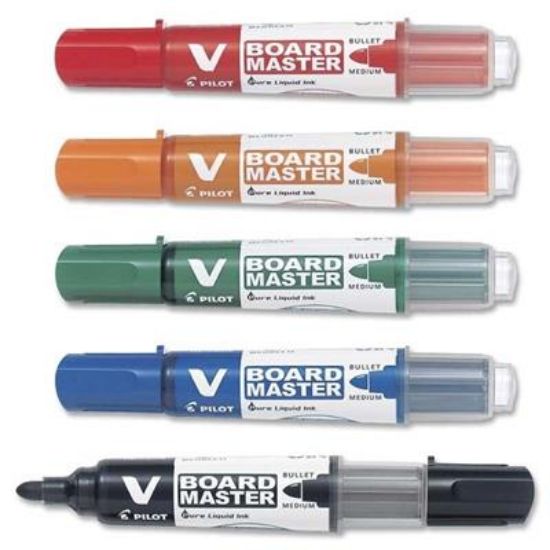 Billede af Pilot WB marker 5 farver rund spids