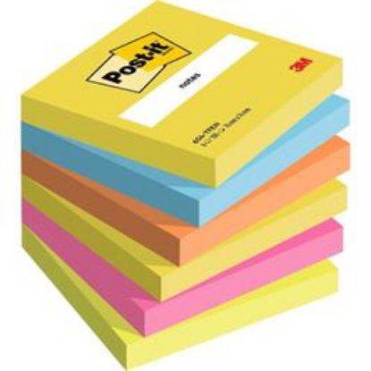Billede af Memoblok Post-it 654 Neon (6)